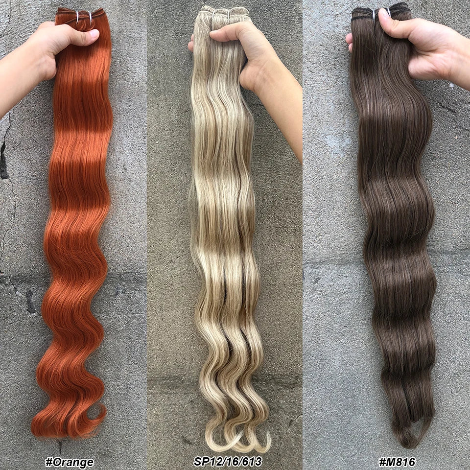 High-Temperature Synthetic Body Wave Hair Extensions – 26 & 30 Inch | Piano & Ombre Colors - view 11