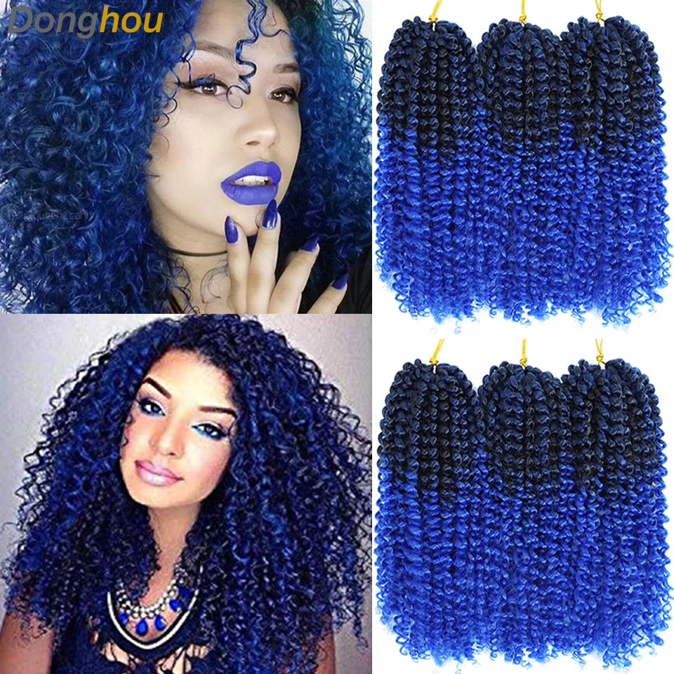 Marlybob Jerry Curl Crochet Hair | 8–12 Inch Curly Braids
