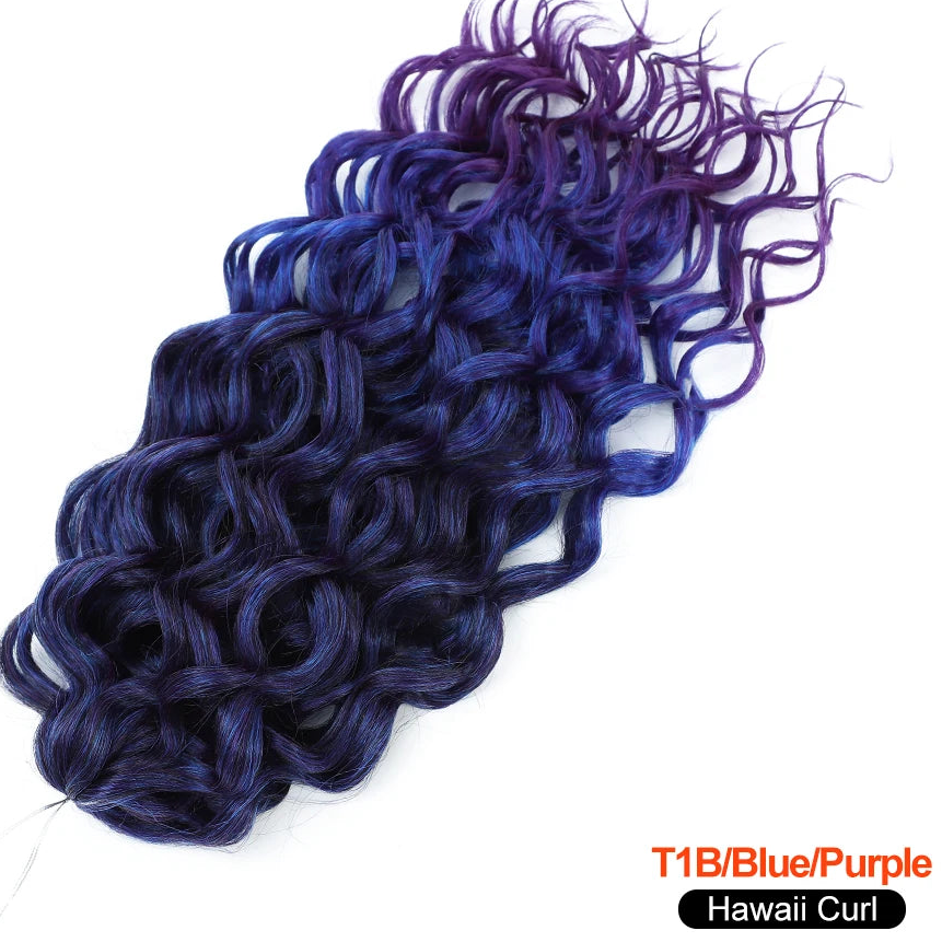 Deep Wave Twist Crochet Hair | Ombre Afro Curls Braiding Extensions | 18–24 Inches Luxegan