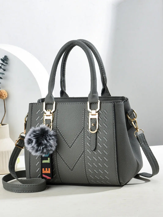 Fashionable Large Capacity Embroidered Crossbody Bag for Women | PU Leather Handbag for Daily Use & Business Luxegan