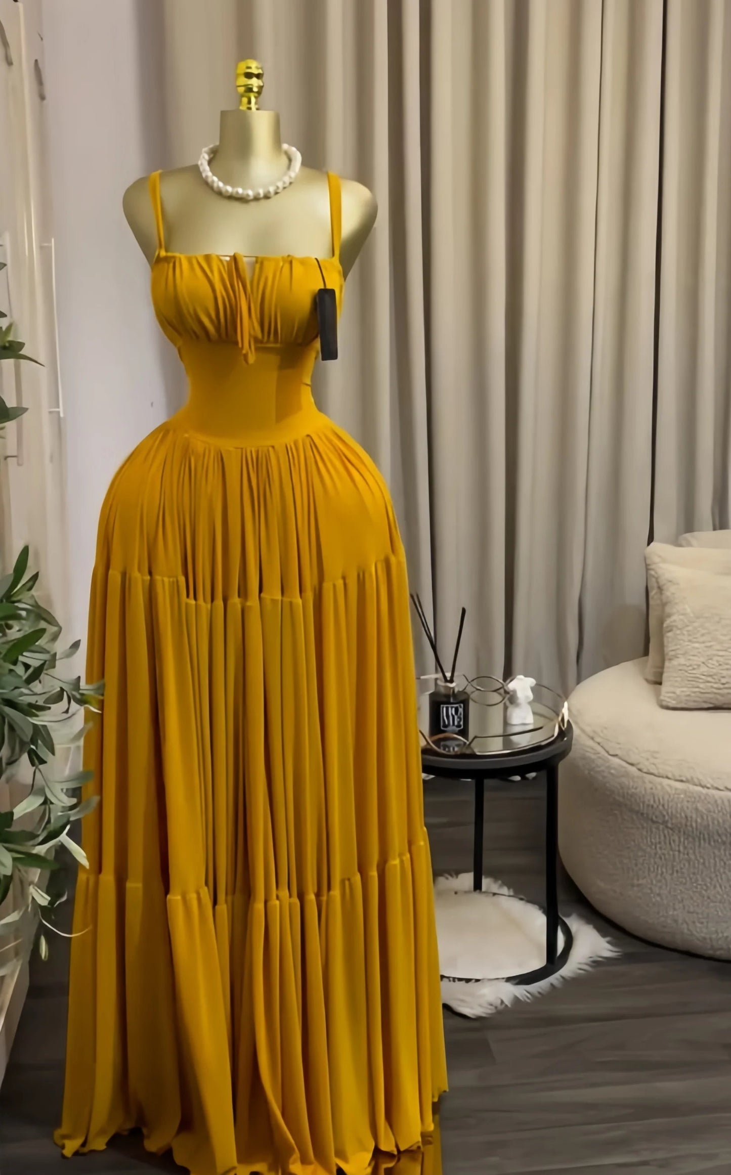 Strapless Empire Waist Sash Fit & Flare Maxi Dress | Sleeveless Knit Cocktail Evening Party Dress Luxegan