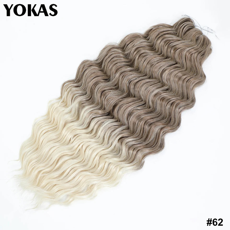 24 Inch Synthetic Anna Curl Crochet Hair | Pre-Looped Deep Wave