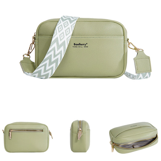 Multifunctional Large Capacity Mobile Phone Bag | Solid Color Small Square Crossbody Bag | Fashionable PU Leather Shoulder Purse | Casual Box-Style Ladies Handbag (Model N8927) Luxegan