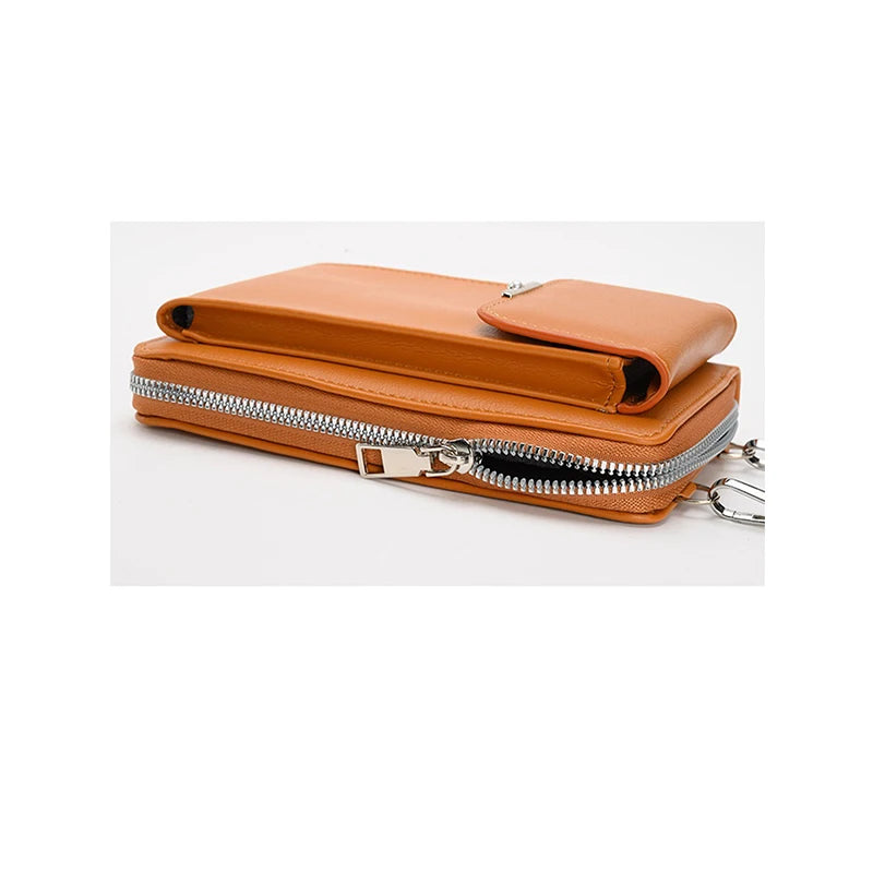 New Mobile Phone Bag Women's Crossbody Bag | Fashionable Large-Capacity Storage Bag | Metal Pearl Decoration Shoulder Bag Luxegan