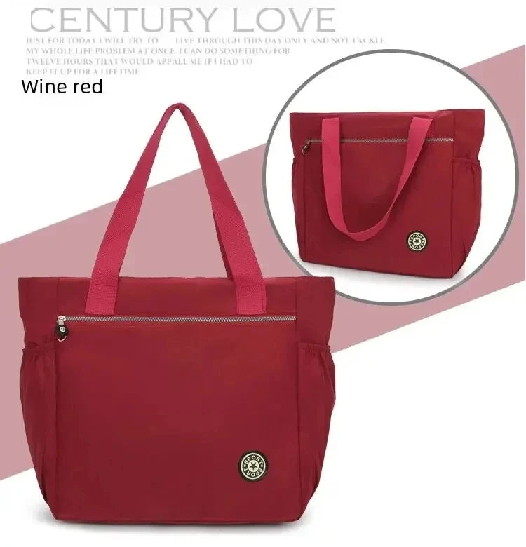 Waterproof Oxford Travel Duffle | Large Capacity Women’s Weekend Bag | Fashion Versatile Shoulder Tote & Shopping Bag (Bolsa De Viagem) Luxegan