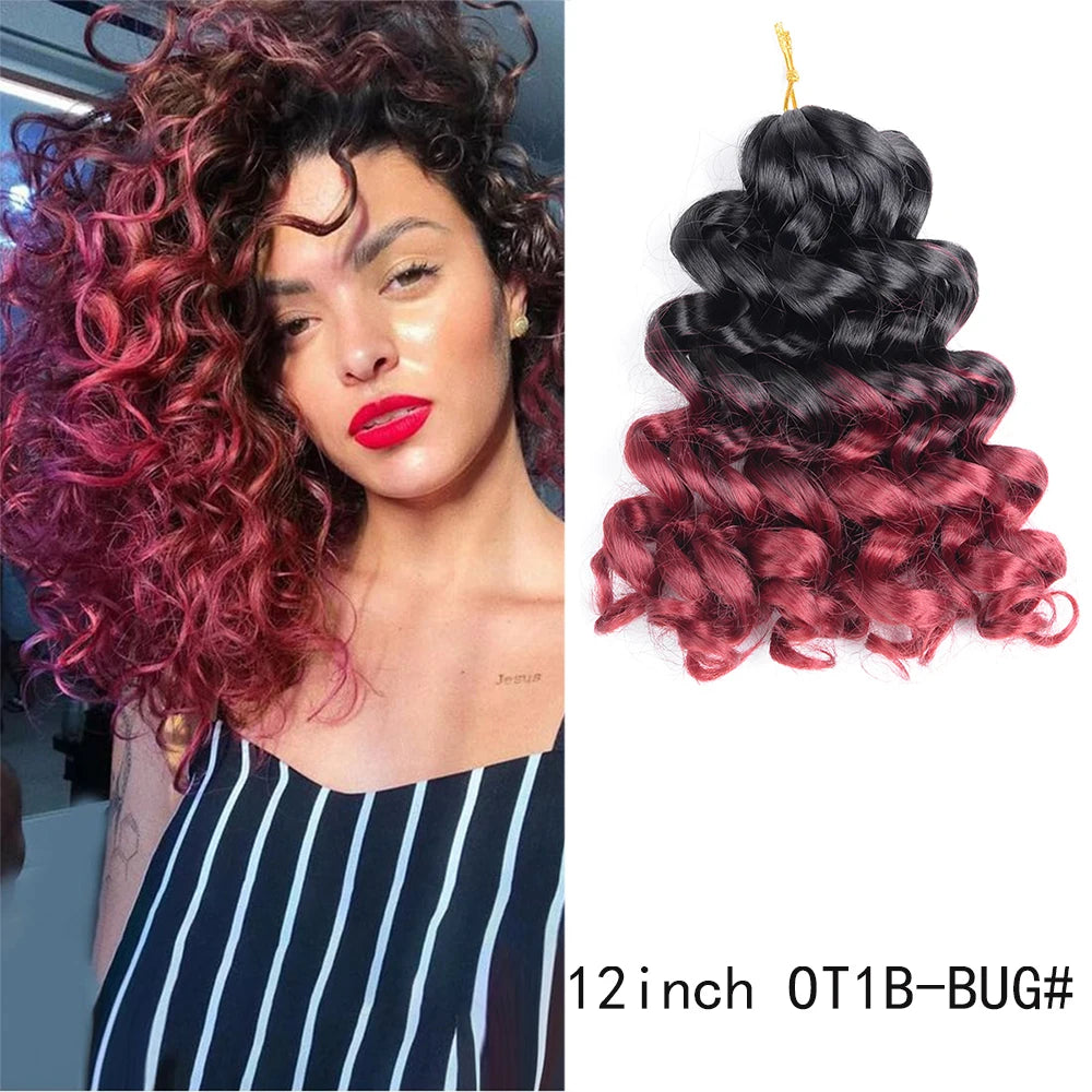 12-Inch Italian Curls Crochet Braiding Hair – Loose Wave | Pre-Stretched | 68 Colors | 75g & 100g - view 19