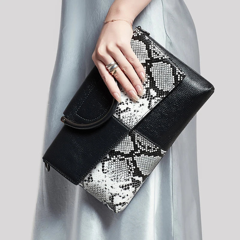 Luxury Designer Soft PU Leather Handbag | Sophisticated Female Flap Purse | Elegant Ladies - view 5