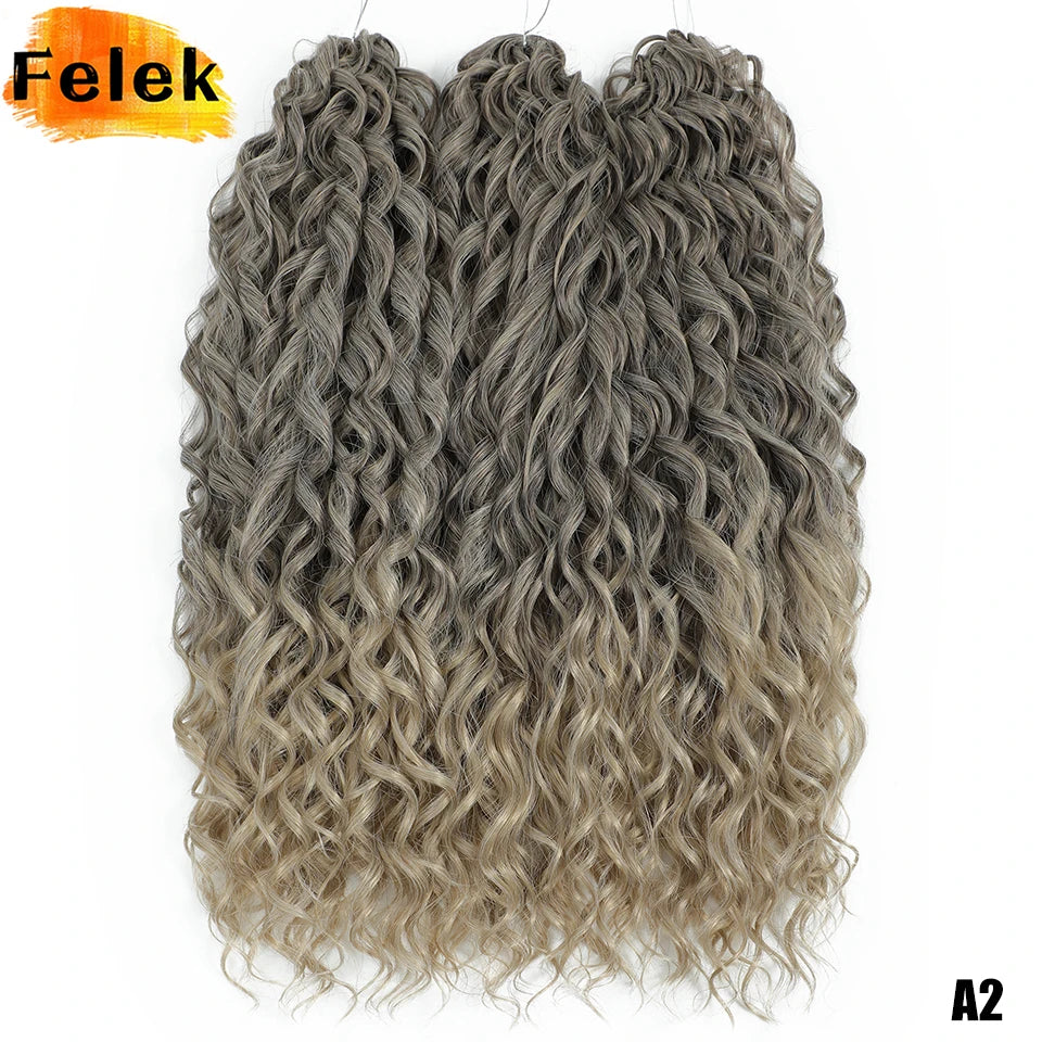 Jessica Hair Deep Wavy Twist Crochet Hair 22 Inch | 100G | 54 Colors | 3 Packs/Lot