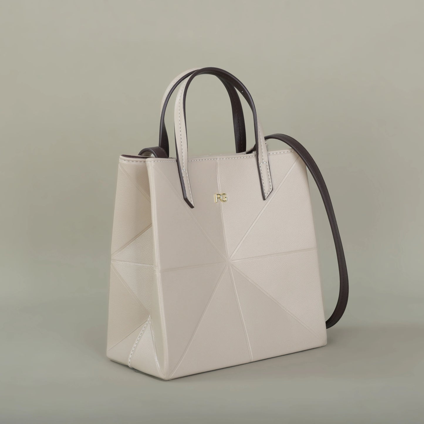 Women’s Classic Foldable Bucket Bag | Fashionable Geometric Crossbody & Shoulder Handbag | Casual PU Leather Letter Print Party Purse Luxegan