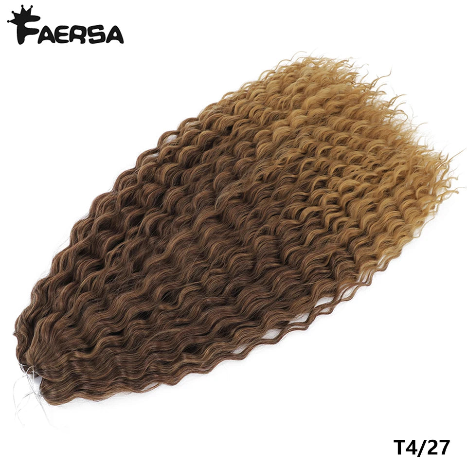 Water Wave Synthetic Crochet Hair | 22–30 Inch