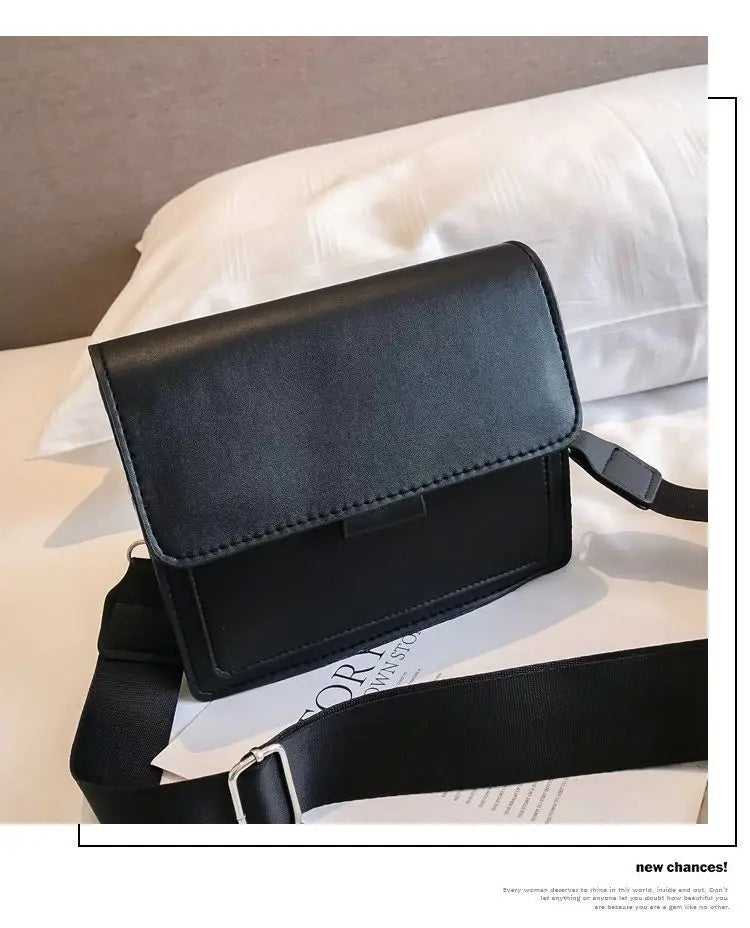 Fashion Brand Women's Small Crossbody Bag | Lightweight PU Leather Messenger Bag (Flap Handbag Purse, Summer Travel Bag for Female) Luxegan