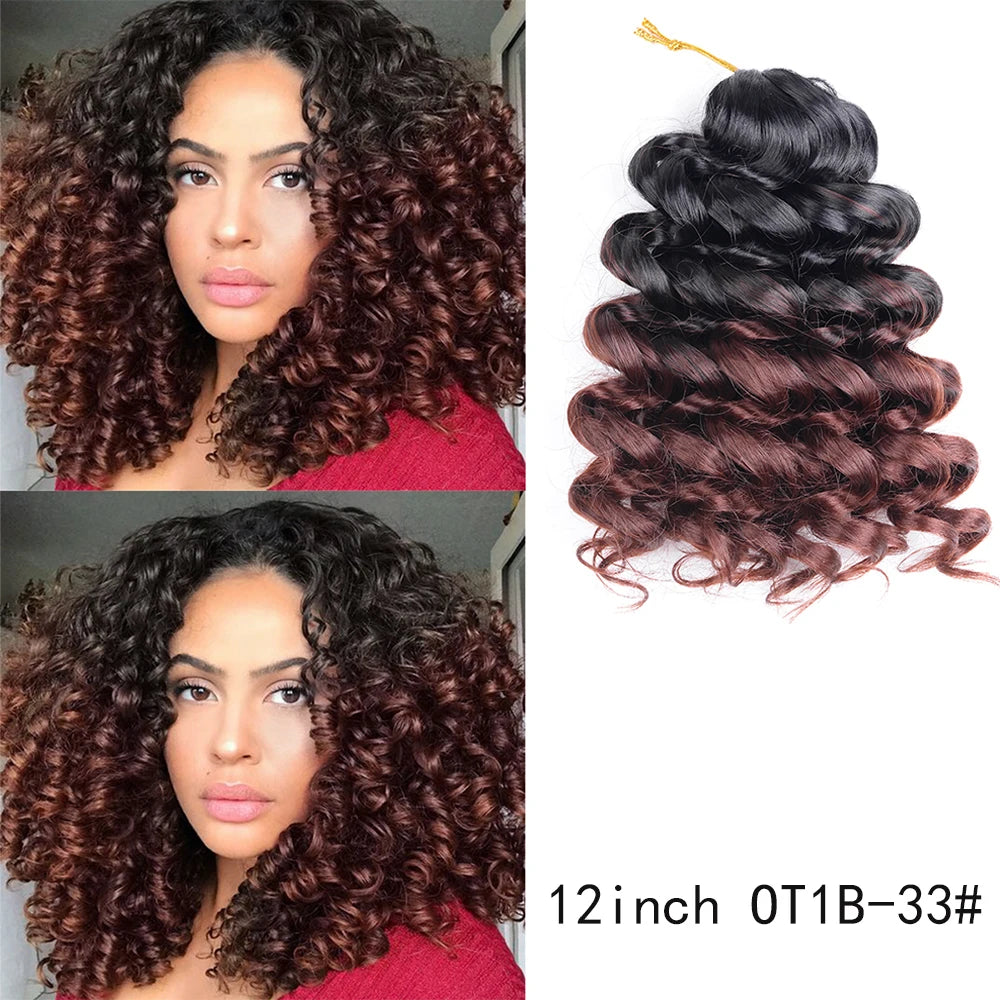 12-Inch Italian Curls Crochet Braiding Hair – Loose Wave | Pre-Stretched | 68 Colors | 75g & 100g - view 45