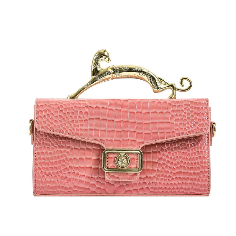 Popular Women's Shell Crossbody Bag | Sophisticated "Lock Catch" Silhouette | High-End Female Fashion Shoulder Bag | "Dignified" High-Performance PU Purse for Radiant Versatile Styling Luxegan