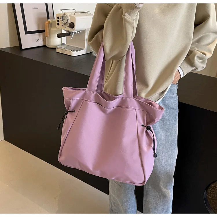 Large Capacity Casual Tote Bag | Simple Travel Handbag & Aesthetic Shoulder Bag Luxegan
