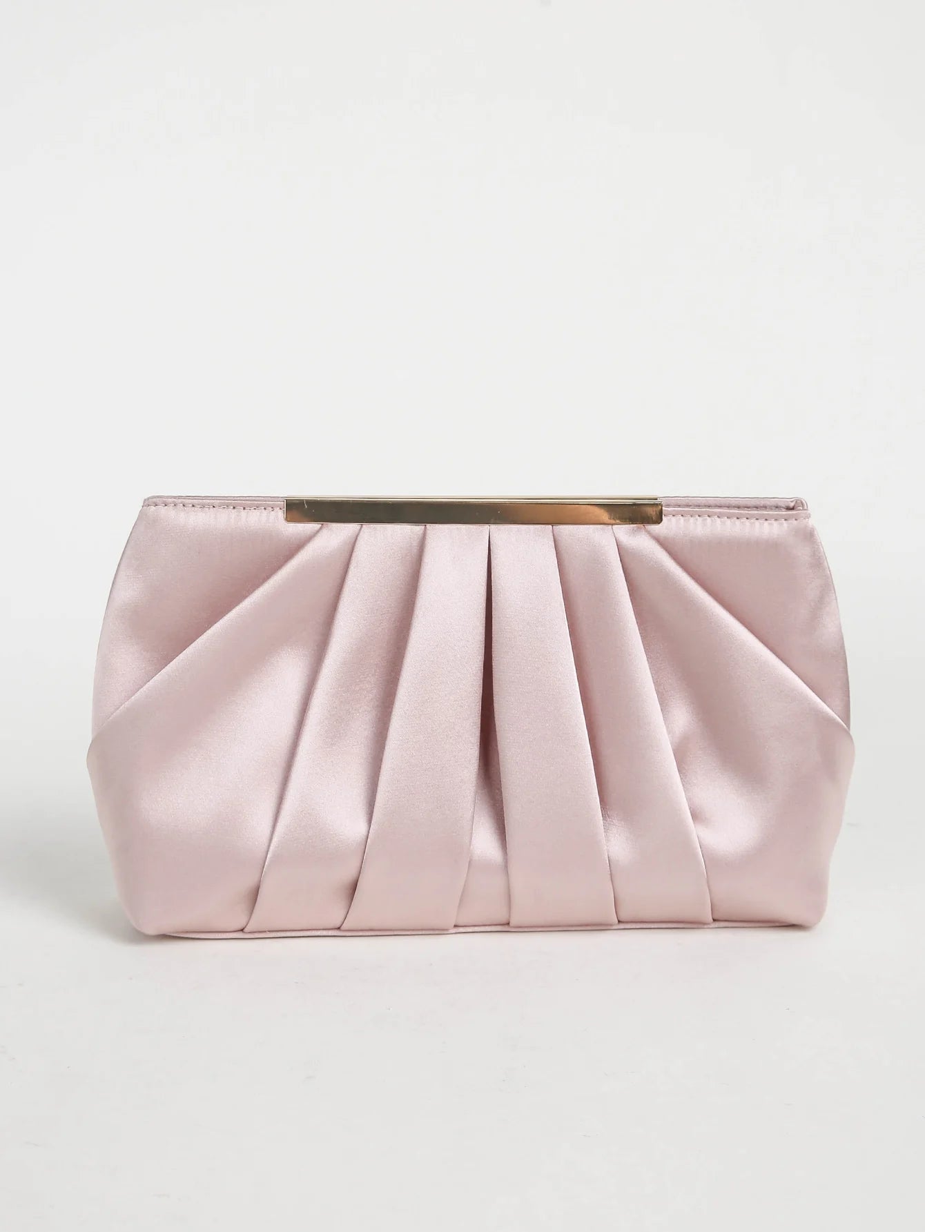 PU Leather Ruched Clutch | Elegant Formal Party & Wedding Purse Luxegan