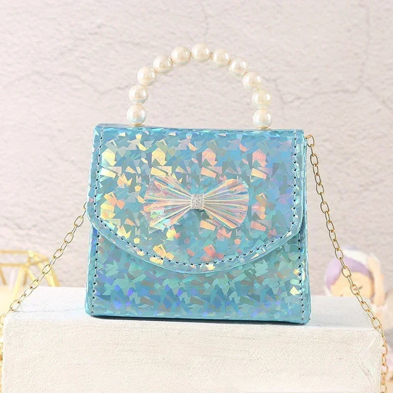 Fashion Children's Mini Box Handbag | Trendy Girls' Birthday & Festival Present | Structured PU Leather Shoulder Messenger Bag | Cute Kids' Keys & Coin Purse Luxegan