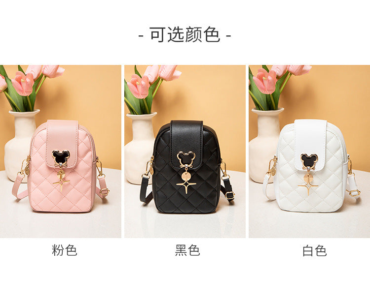 Disney Mickey Mouse Diamond Embroidery Crossbody Bag Luxegan