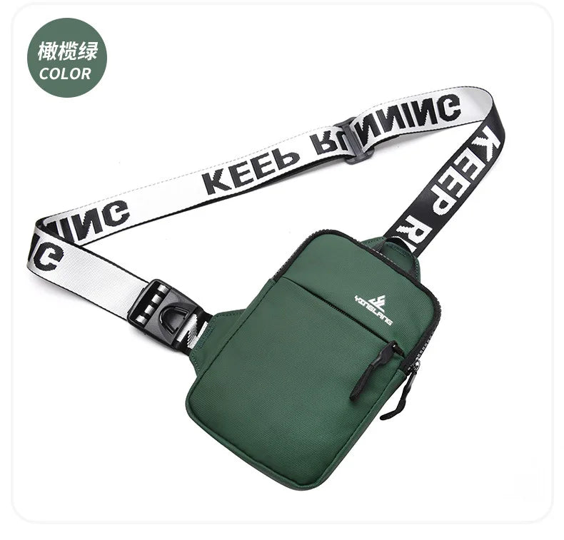 Small Chest Bag & Mobile Phone Bag | Outdoor Sports Mini Fashion Shoulder & Messenger Bag (Unisex Gift) Luxegan