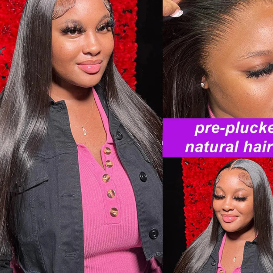 Lemoda Real HD Lace Frontal Wig | Sophisticated "Invisible 13x6" Silhouette | Elegant 250 Density Straight Virgin Hair | "Dignified" High-Performance 12A Grade Human Hair for Radiant Versatile Styling Luxegan