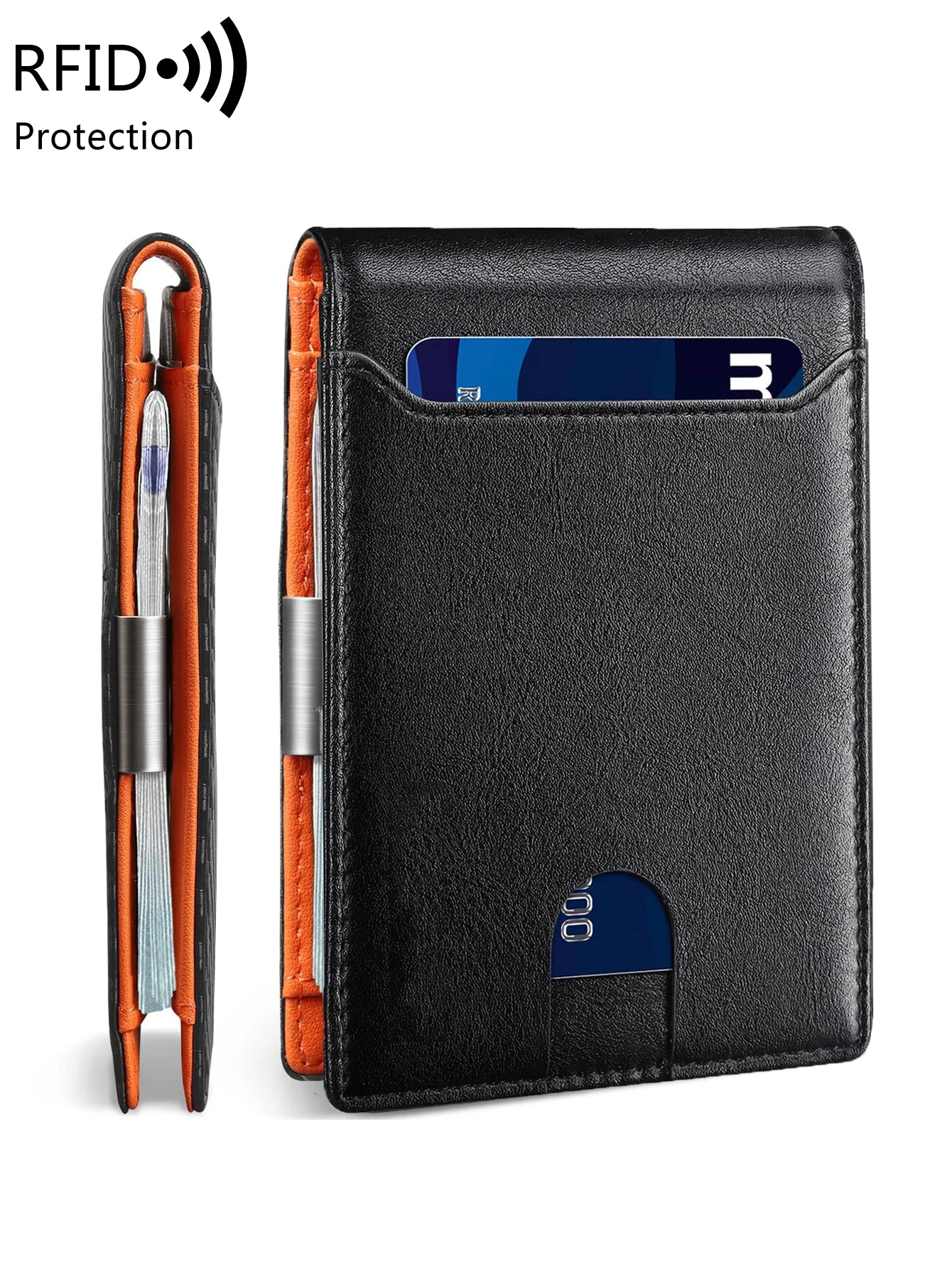 Minimalist Fashion Men's Mini Wallet | Sophisticated "Ultra-Thin" Silhouette | RFID-Blocking 11-Card Multifunctional Billfold | "Dignified" High-Performance Portable Essential for Radiant Versatile Styling Luxegan