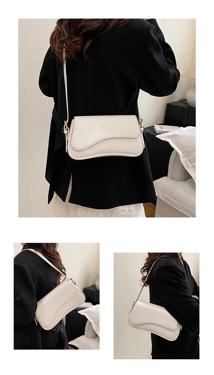 Structured Convertible Saddle Bag | Versatile Crossbody & Handbag Luxegan