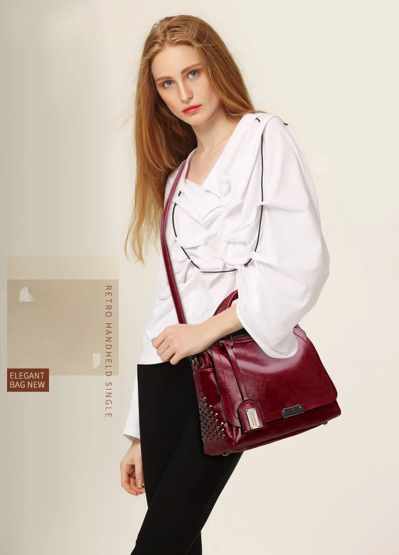 Retro Women's Shoulder Bag | Crossbody Bag & Small Tote Luxegan