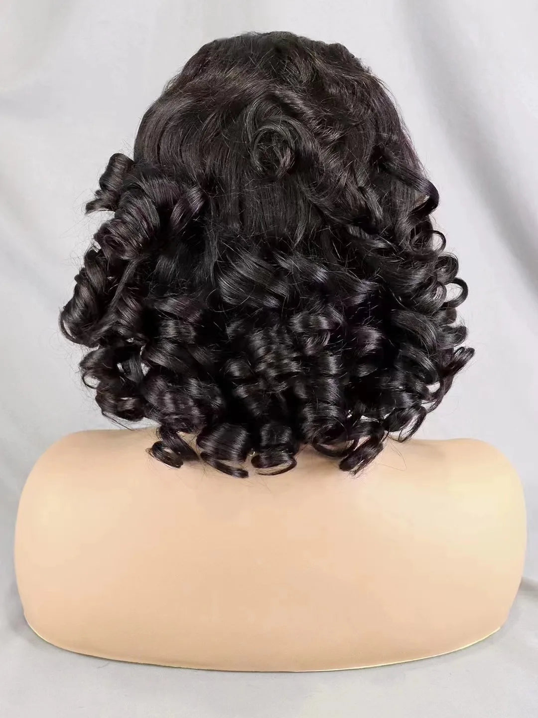 Natural Black Loose Wave Bob Remy Hair Wig with Braids