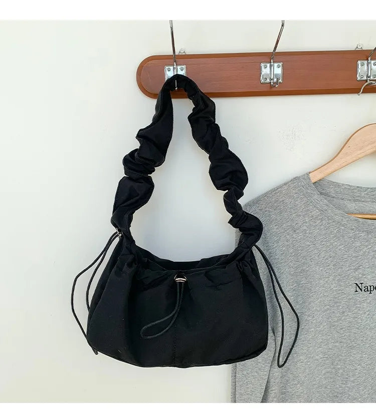 Simple Fashion Fold Shoulder Bag | Vintage Casual Designer Underarm Crossbody Bag Women | New Luxury Handbags High Quality Luxegan