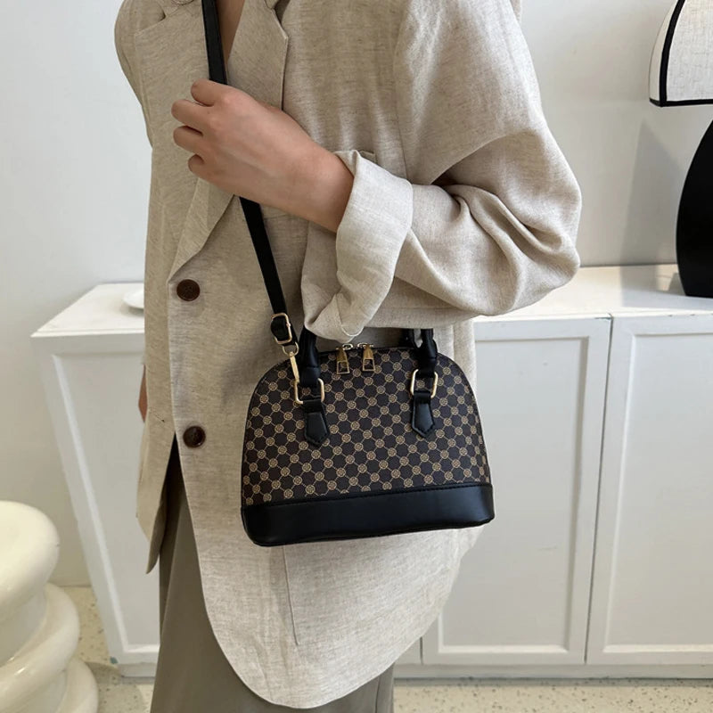 Small Plaid Shell Bag | Fashion Shoulder & Crossbody Purse Luxegan