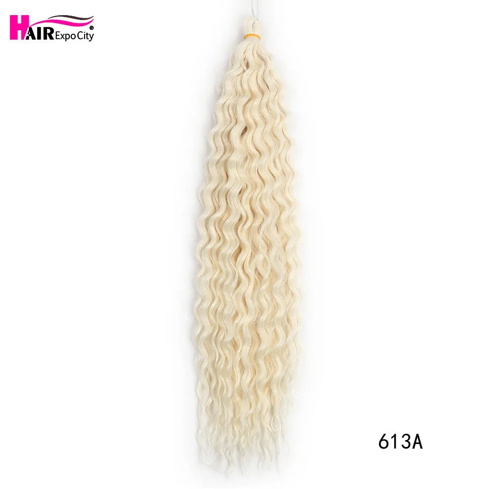 22 Inch Water Wave Twist Crochet Hair | Braiding Extensions