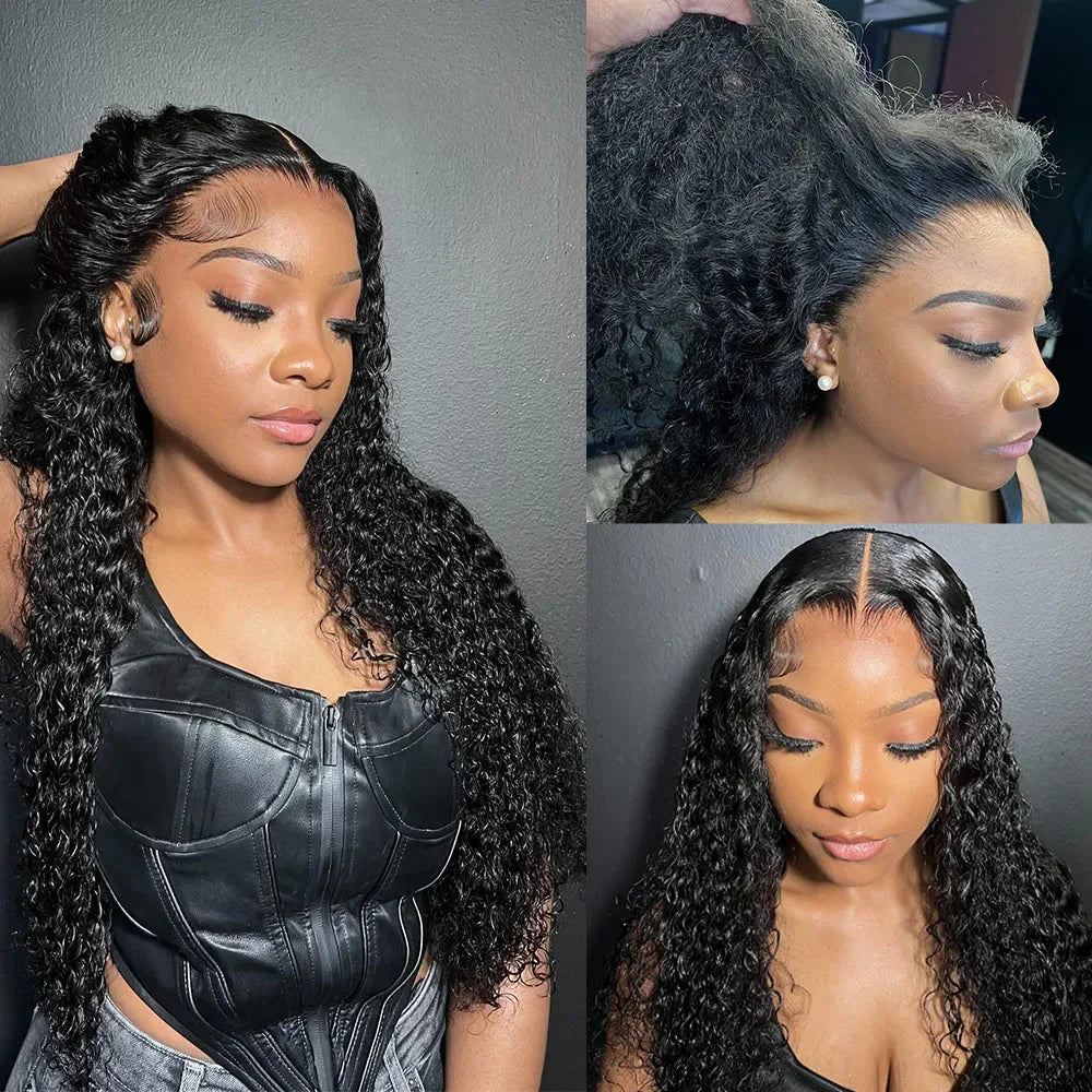 250 Density Deep Wave Lace Front Wig | Sophisticated "Ready to Wear" Glueless Silhouette | Elegant 13x6 HD Lace Frontal Hairpiece | "Dignified" Pre-Cut Transparent Lace Closure Wig for Radiant Versatile Styling Luxegan
