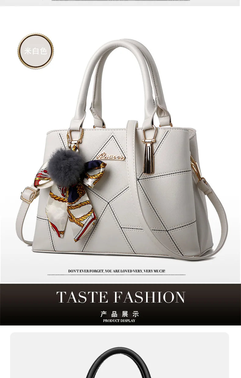Quality Leather Women's Handbags | Trend Women's Designer Shoulder Crossbody Bag & Beach Tote Bag (Luxury Messenger Bags) Luxegan