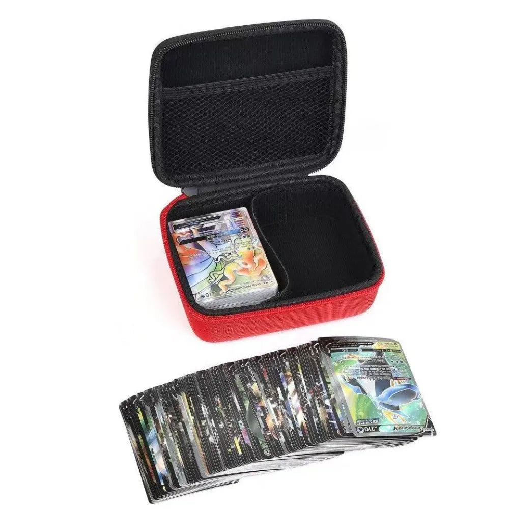 Premium Hard Shell Pokémon TCG Card Storage Box | Elite Anime-Themed Portable Clutch Bag | High-Capacity 400+ Card Protection Case | Protective Collector's Travel Pack for Ages 14+ Luxegan