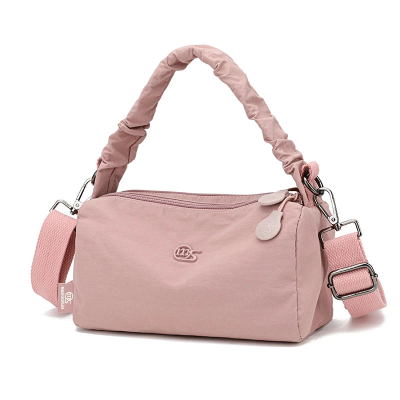 New Hot Ladies Shoulder Bag | Stylish, Simple, Large-capacity, Plain, and Durable Nylon Messenger Bag Luxegan