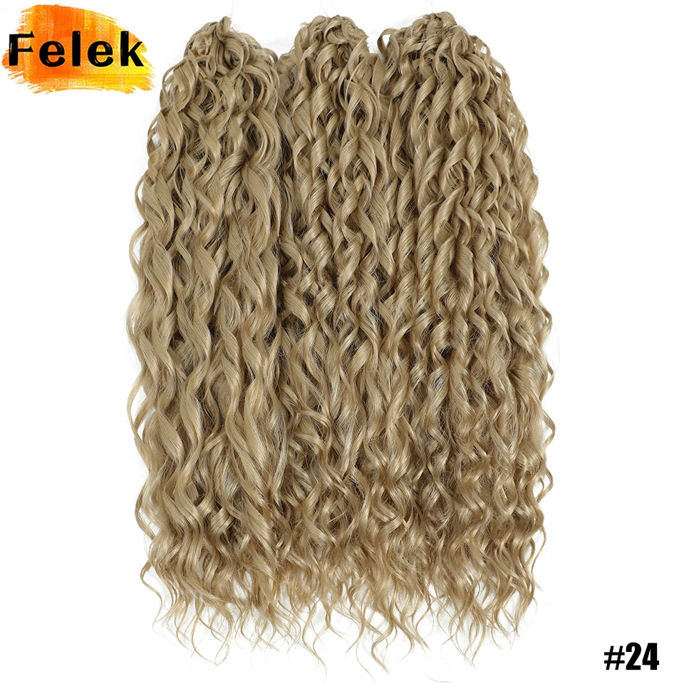 Jessica Hair Deep Wavy Twist Crochet Hair 22 Inch | 100G | 54 Colors | 3 Packs/Lot