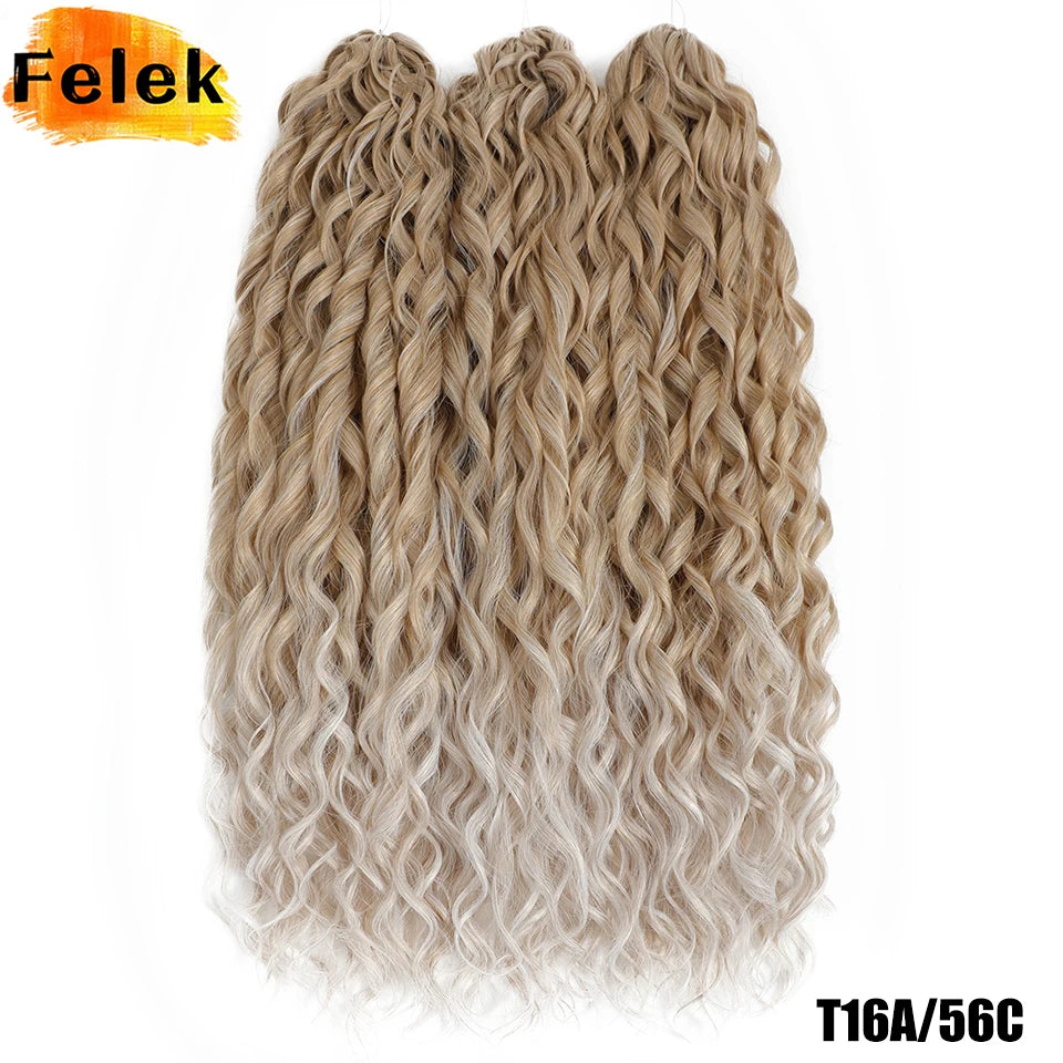 Jessica Hair Deep Wavy Twist Crochet Hair 22 Inch | 100G | 54 Colors | 3 Packs/Lot