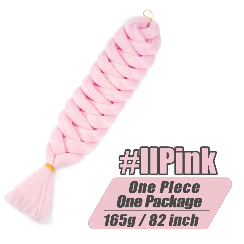 Wigundle Kanekalon Pre-Stretched Crochet Braiding Hair Extensions – Jumbo Braids for Women