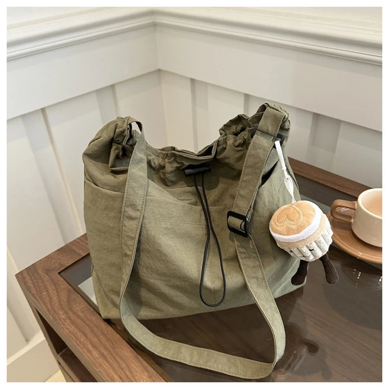 Lightweight Nylon Tote | Large Capacity Shoulder & Crossbody Bag Luxegan