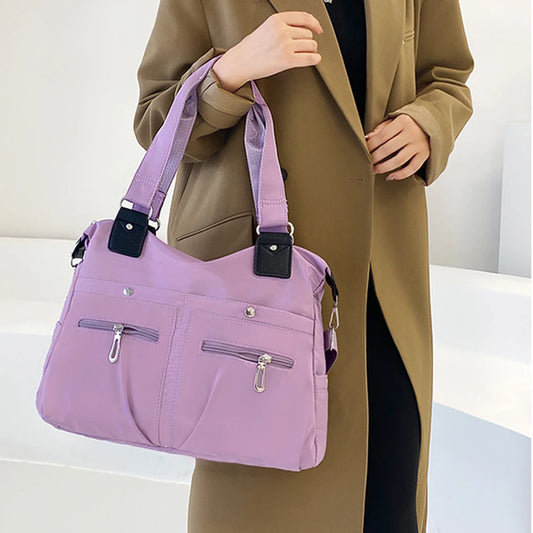 Woman Vintage Handbag Casual Crossbody Shoulder Bag | Nylon Waterproof Messenger Bags for Ladies | Diagonal Bag Travel Purses Luxegan