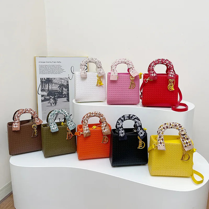 Woven Princess Handbag | Silk Scarf Satchel & Crossbody Luxegan
