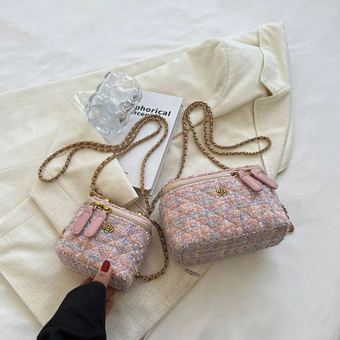 Women's Shoulder Bags | Popular Niche Crossbody Bag & Wool Chain Small Square Bag Luxegan