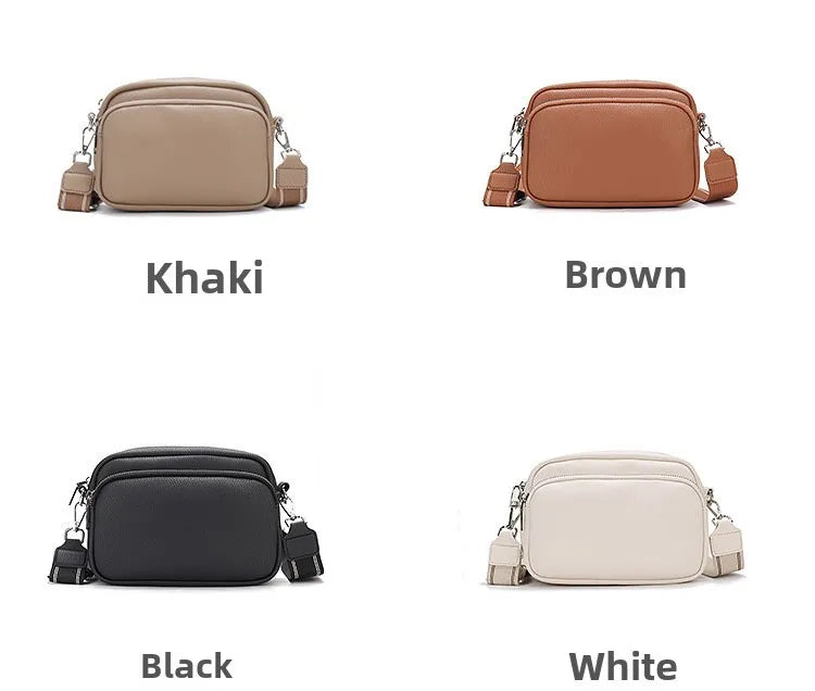 New Lychee Pattern Small Square Bag | Comfortable Weaving Strap Style Wide Shoulder Strap & Crossbody Bag Luxegan