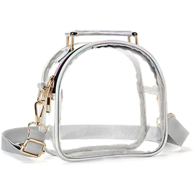 Transparent Crossbody Bag | Waterproof PVC Messenger & Handbag Luxegan