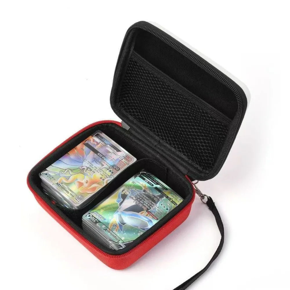 Premium Hard Shell Pokémon TCG Card Storage Box | Elite Anime-Themed Portable Clutch Bag | High-Capacity 400+ Card Protection Case | Protective Collector's Travel Pack for Ages 14+ Luxegan