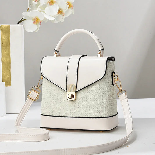 Small Square Messenger Bag | Casual PU Crossbody Purse Luxegan