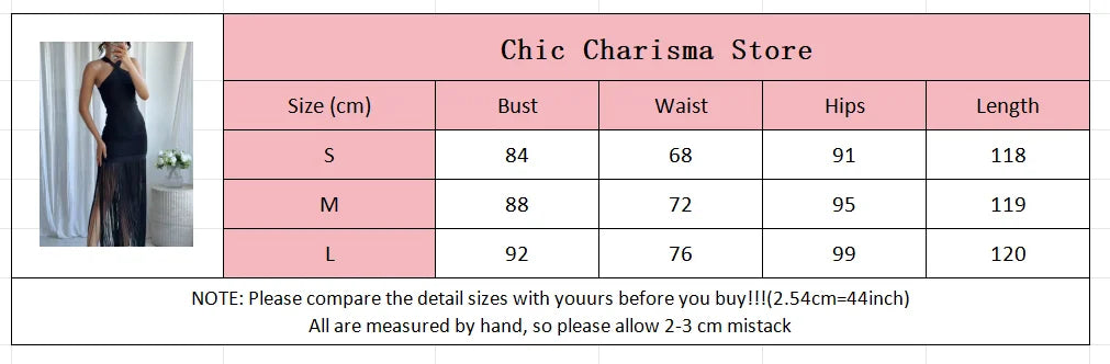 Solid Halter V-Neck Sleeveless Tassel Lace and Patchwork Detail Slim Fit Sheath Maxi Dress – Natural Waist, Summer Luxegan