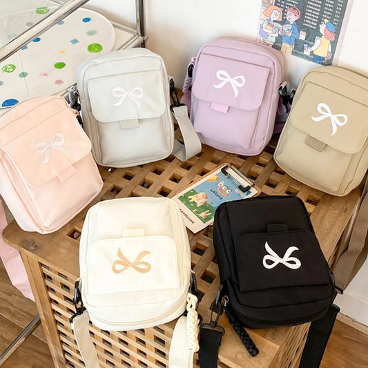 Fashionable Mobile Phone Bag | Bow Messenger & Crossbody Purse Luxegan