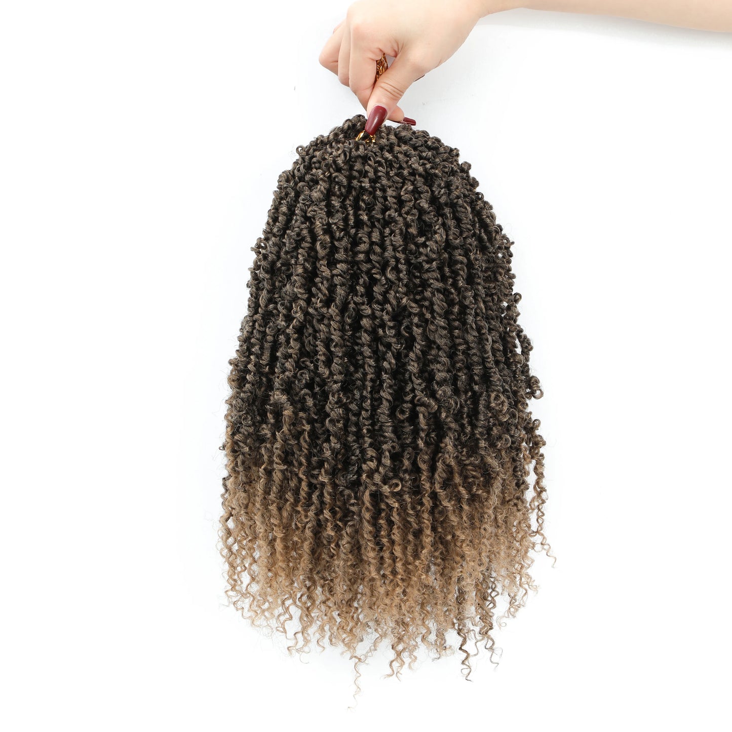 Pre-Looped Mini Twist Crochet Hair | Bohemian Spring Twists & Senegalese with Curls (Synthetic) Luxegan