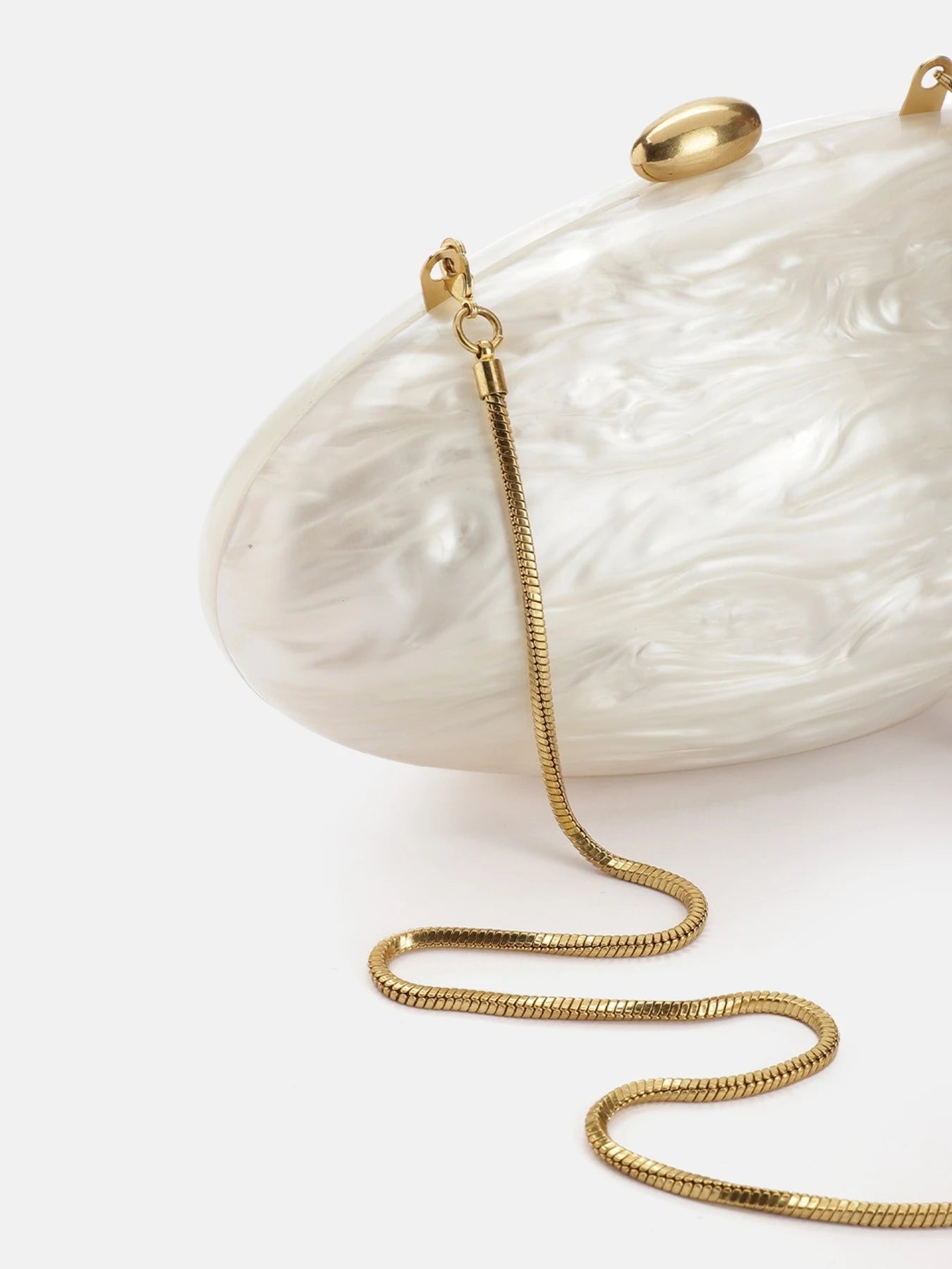 Egg Shell Clutch Bag | Acrylic Purse & Women Wedding Evening Party Handbag Luxegan