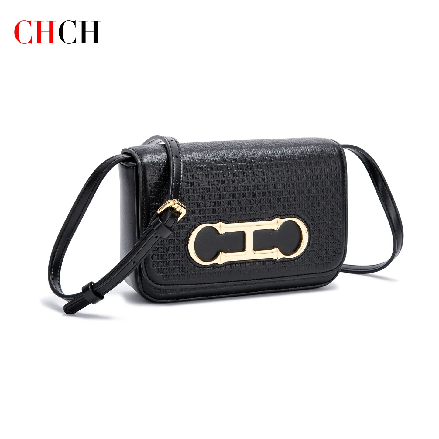 CHCH Women's Crossbody Bag 2024 New Flip Saddle Bag Simple Commuter Small Square Bag